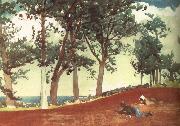 Winslow Homer Houses and trees Spain oil painting artist